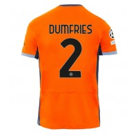 Dres Inter Milan Denzel Dumfries #2 Tretina 2023-24 Krátky Rukáv